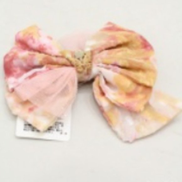 axes femme - floral ribbon hair clip - new w/ tags